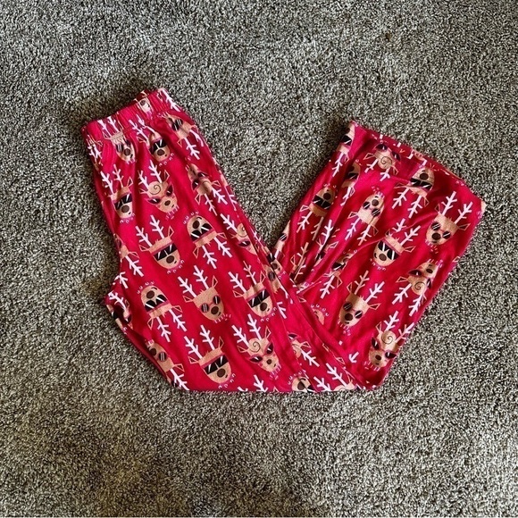Toast & Jammies reindeer flannel pajama pants small - Picture 1 of 6